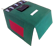 Caja de cartn adaptada como soporte de estimulacin visual.